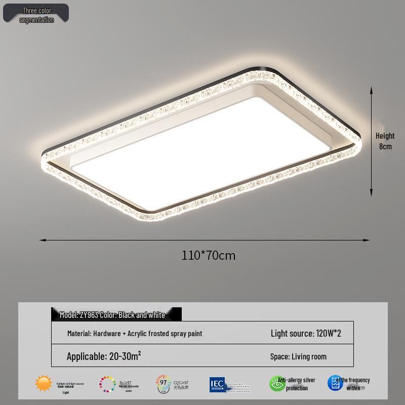 Luxury High-End LED Ceiling Light for Living Room and Bedroom Home Décor