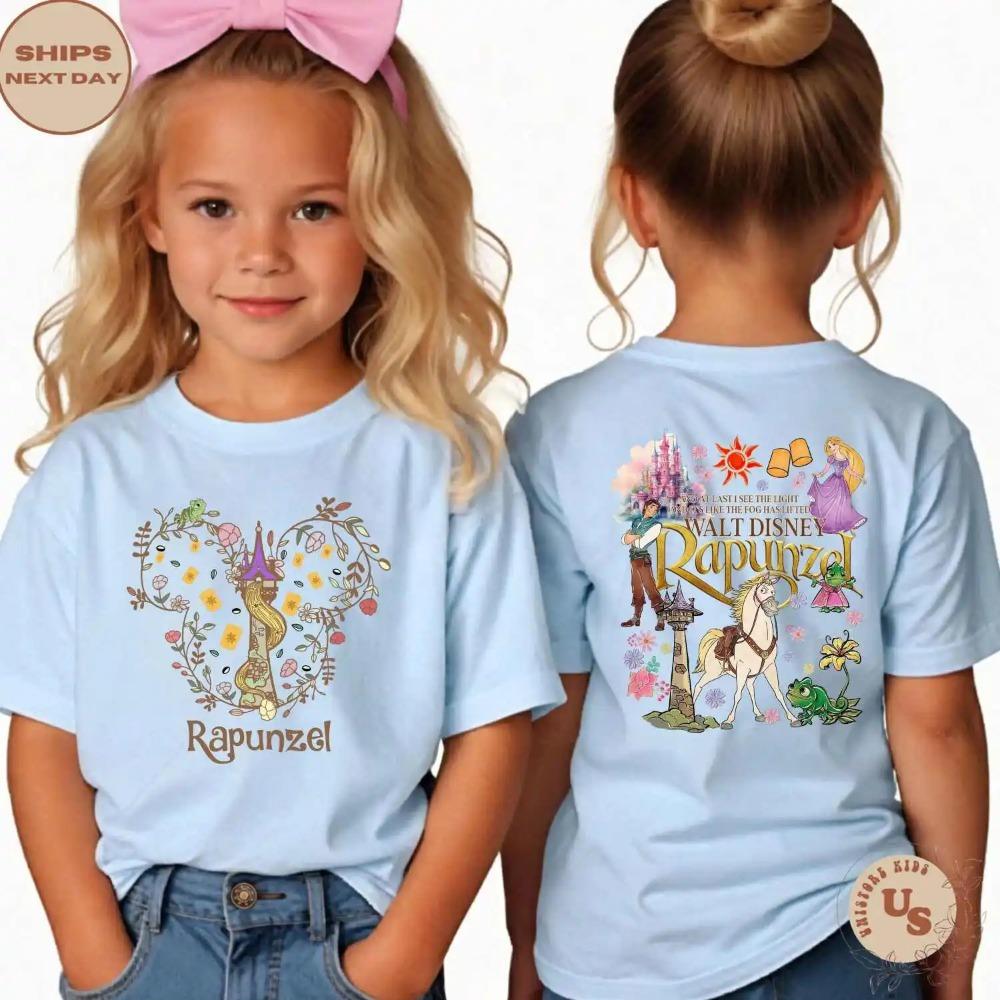 

Disney Rapunzel Preschool T-shirt Rapunzel Flower Shirt Rapunzel and Pascal Shirt Rapunzel Girls Children s Shirt 140