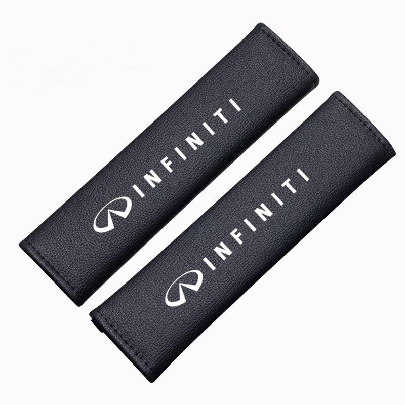 Carbon Fiber Car Seatbelt Shoulder Protector Cover For Infiniti FX35 Q50 Q30 ESQ QX50 QX60 QX70 EX JX35 G35 G37 EX3 Accessories