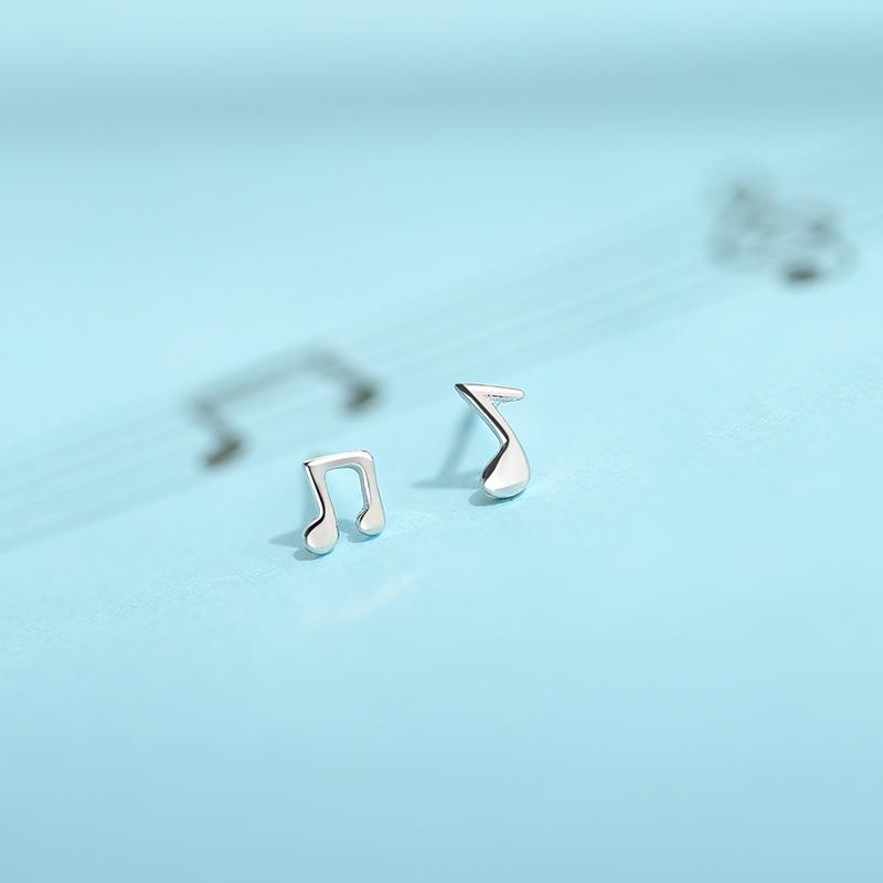 Cercei cu notă muzicală, stil feminin, stil creativ, simbol muzical, asimetric, pentru urechi, bijuterii, versiunea coreeană, accesorii de design de nișă