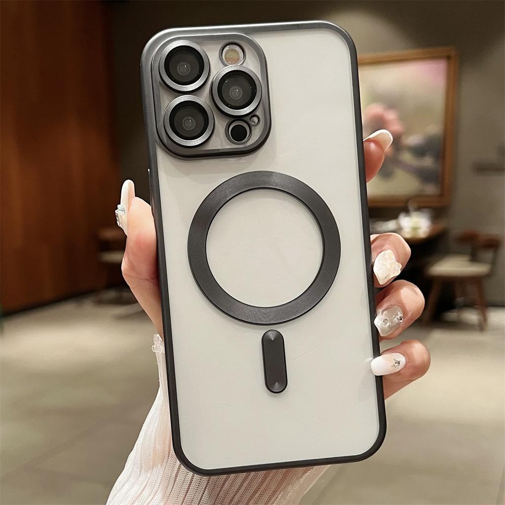 Suitable for IPhone16Pro Phone Cases. Apple 15 Metallic Paint Matte Original Color 13/14 Electroplated Anti-drop Shell