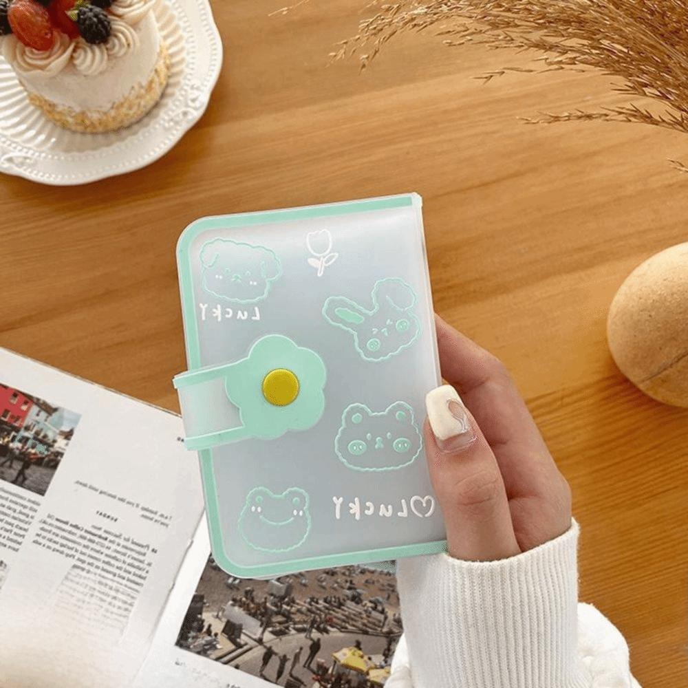 20 Bit Men Matte Transparent Credit Card Box Cartoon Card Holder Card Bag Credit Card Pocket