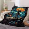 1pc The Nightmare Before Christmas Printing Blanket - Soft, All-Season Throw for Living Room, Bedroom,Personalized Gift with Adorable Cartoon Design