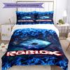 Roblox Bedding Set Breathable Duvet Cover with Pillowcases Decorative Bed Linen for Bedroom Home Decoration Birthday Gift