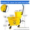 White Cloud Thickened Hands-Free Mop Bucket with Squeeze Water Extractor