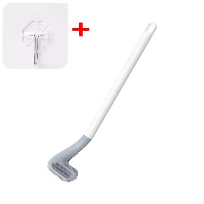 Creative Durable Golf Toilet Brush Wall-mounted Non-dead Corner Cleaning Silicone Brush Long Handle Toilet Brush Household Bathroom Cleaning Tools