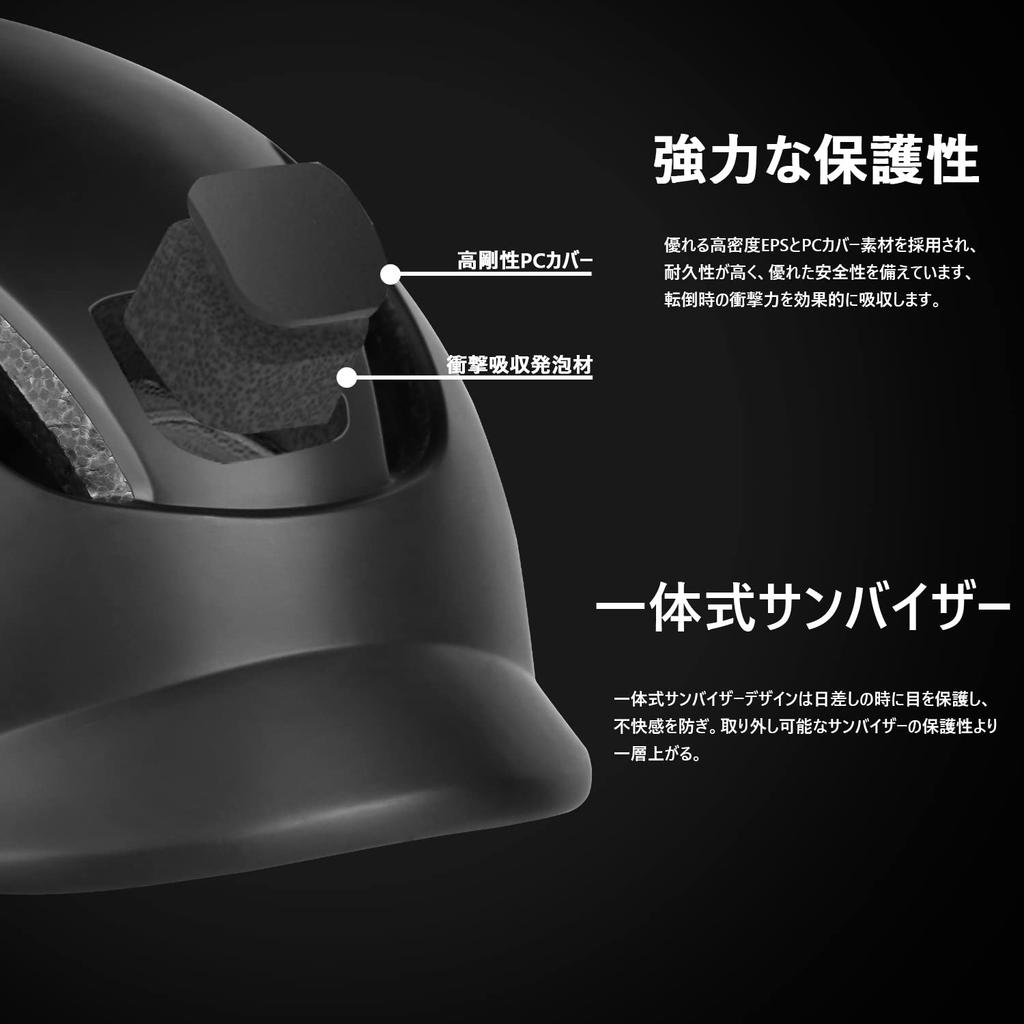 Shinmax Sykkelhjelm for Asiatisk EN1078 LED Pendler By Pustende Høy AF Modell Voksne, Passform, Standard, Lett, Type, Sykling, Pendling, Skole,