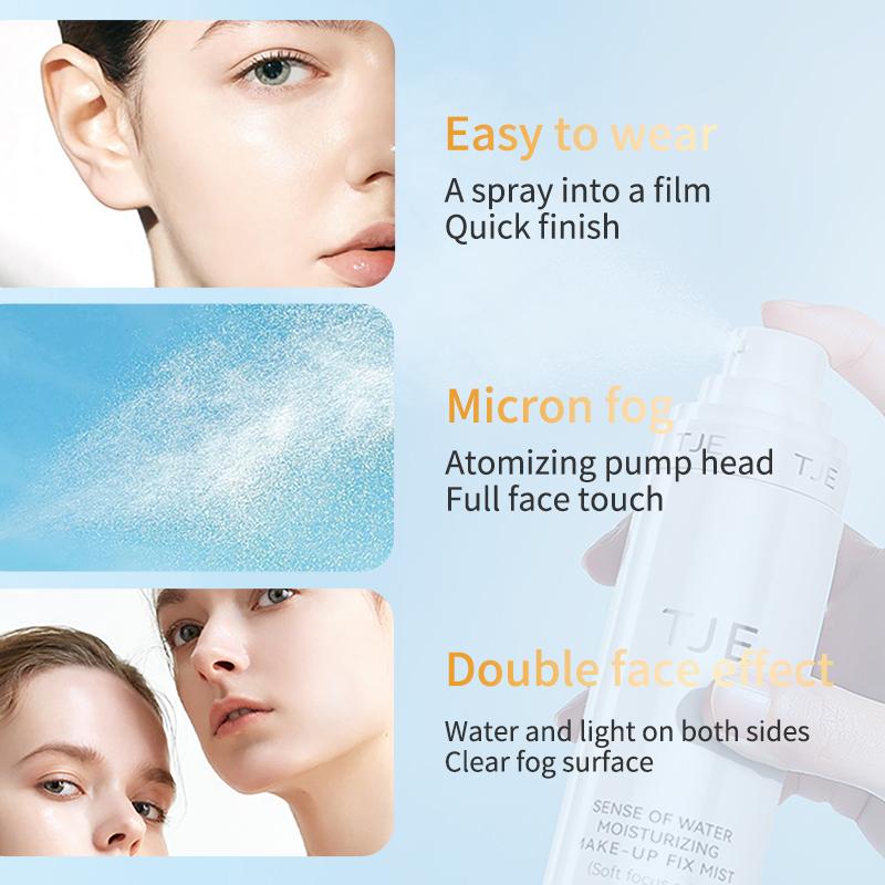 TJE SENSE OF WATER MOISTURIZING MAKE-UP 100ml lasting setting Oil control, waterproof, sweat proof and quick setting