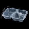 Disposable PP 3-Compartment Takeaway Meal Boxes
