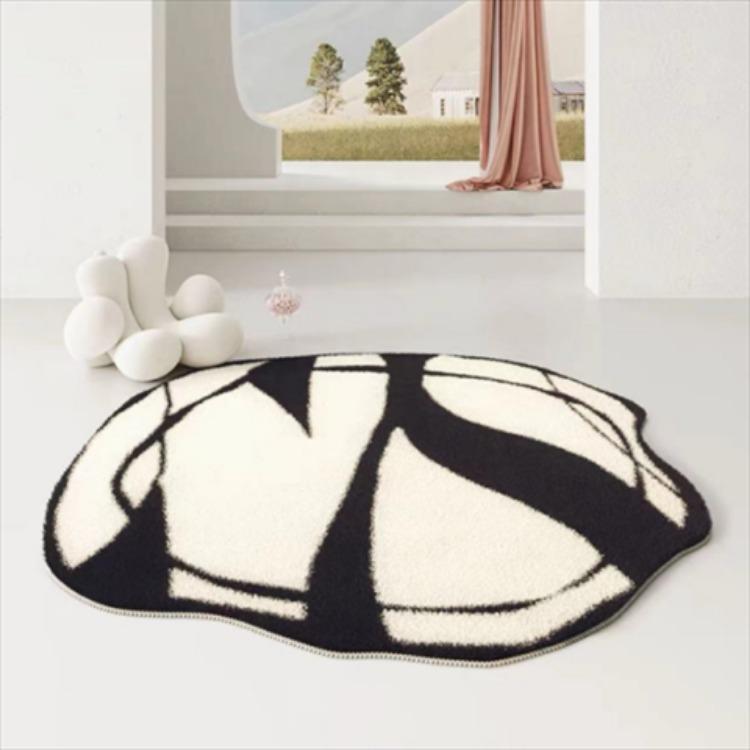 Modern Minimalist Irregular Carpet Living Room Coffee Table Carpet Bedroom Dressing Room Circular Floor Mat
