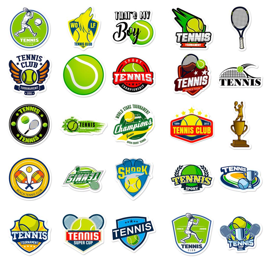 50 Tennis Graffiti Stickers Personalized Sports Stickers Diy Mobile Phone Case Computer
