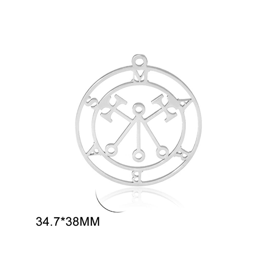 Goddess Sigil of Lilith Pendant Stainless Steel Demon Seal Marbas Pendants Solomon Amulet Jewelry Wholesale