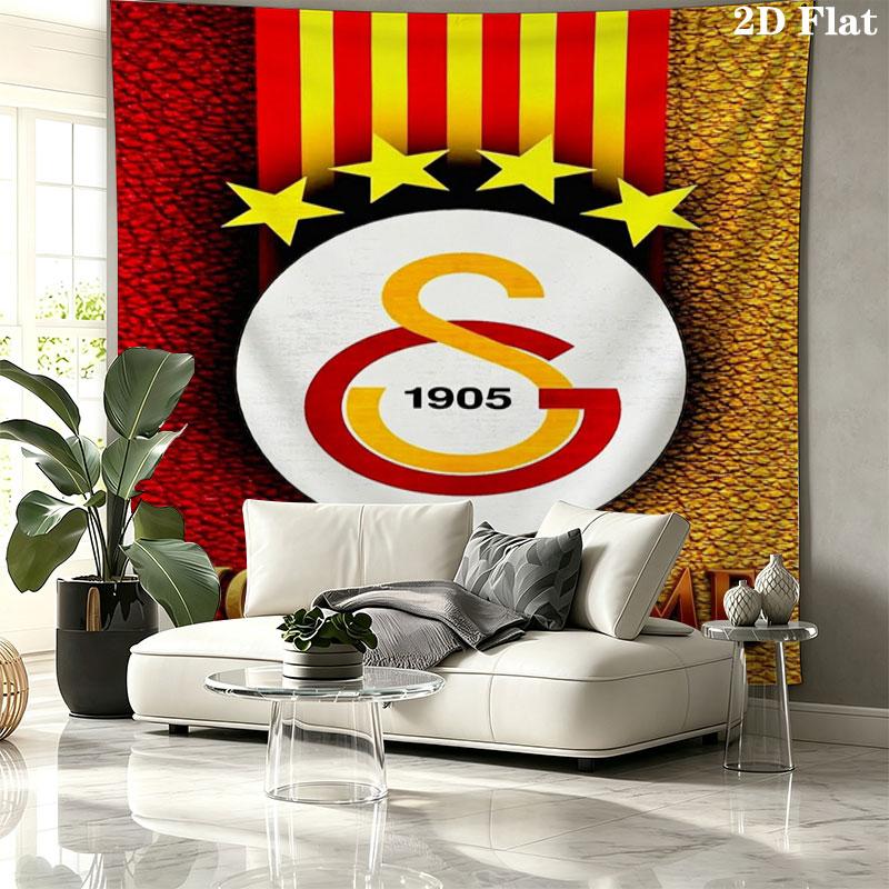 Galatasaray S Niestandardowe Imię Gobelin Ścienny Estetyczny Dekor Ścienny Drukowany Materiał Koc Dekoracyjne Gobeliny do Sypialni Salonu Wystrój Domu