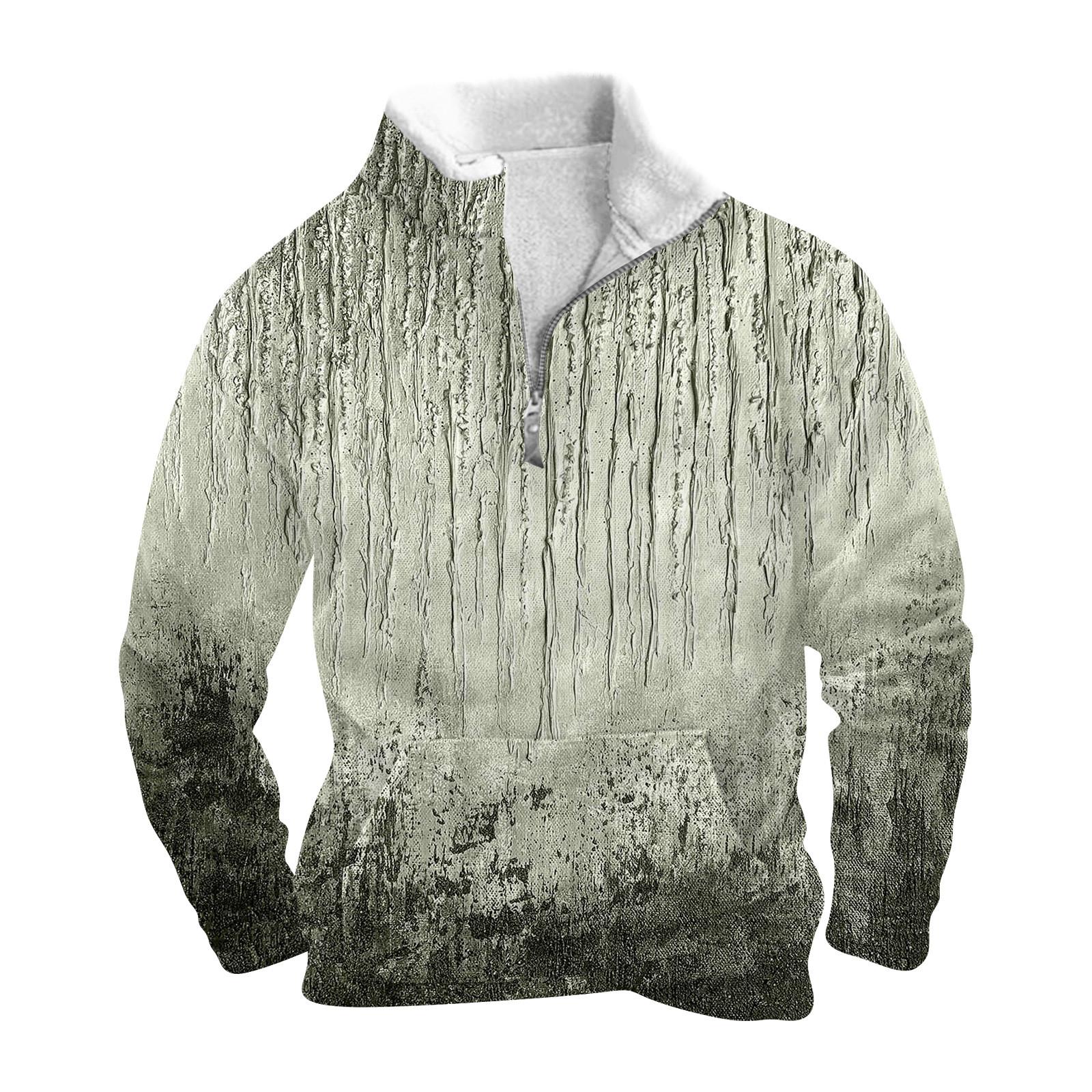 Весенне-осенняя мужская толстовка с воротником-стойкой на открытом воздухе — фото 6