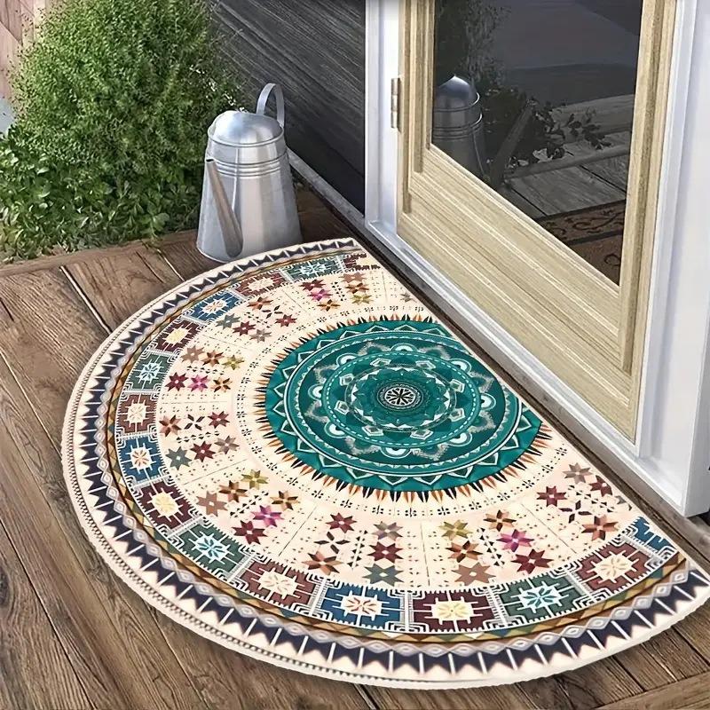 

Напівкруглі килимки для підлоги Легкі у догляді Брудовідштовхувальні та Вбираючі килимки для дверей для входу 50 * 80CM жовтий