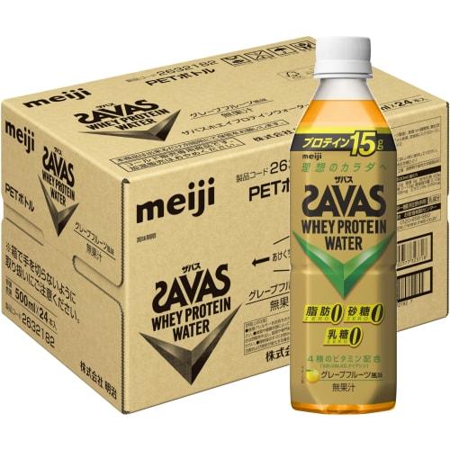 

SAVAS Whey Protein Water, Grapefruit Flavor, 500ml x 24 Bottles