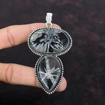 Chrysanthemum Pendant Very Pretty Gemstone Jewelry 925 Sterling Silver Pendant Handmade Vintage Pendant Gift For Women Unique Design Jewelry