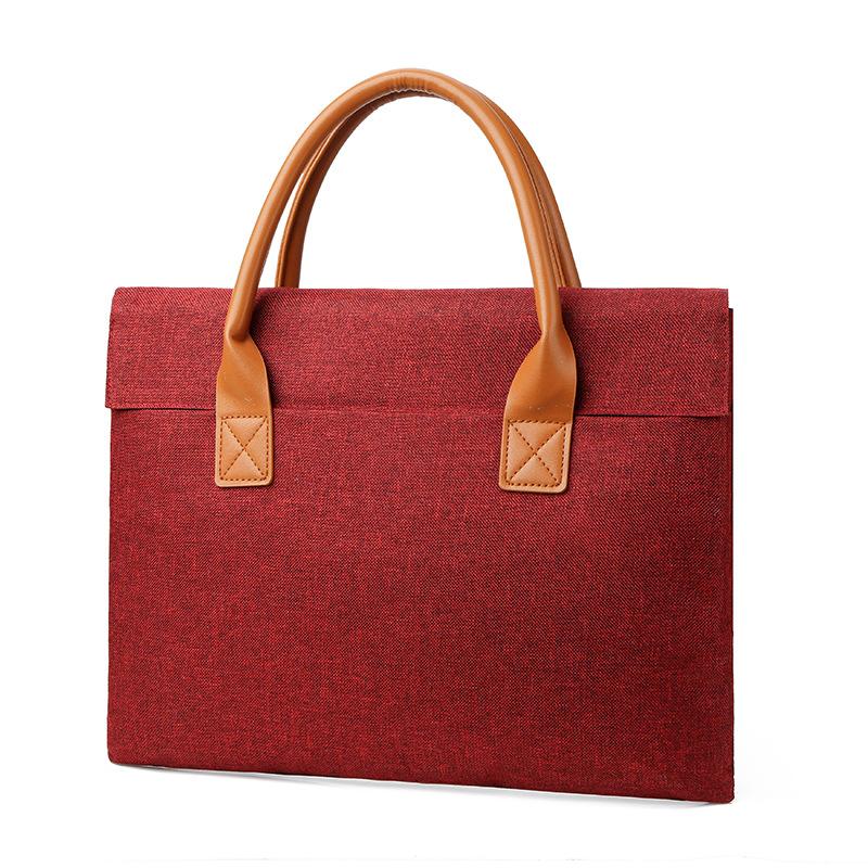 New Fashion Laptop Bag Business 15.6 Laptop Bag Thin and Simple Men's Briefcase