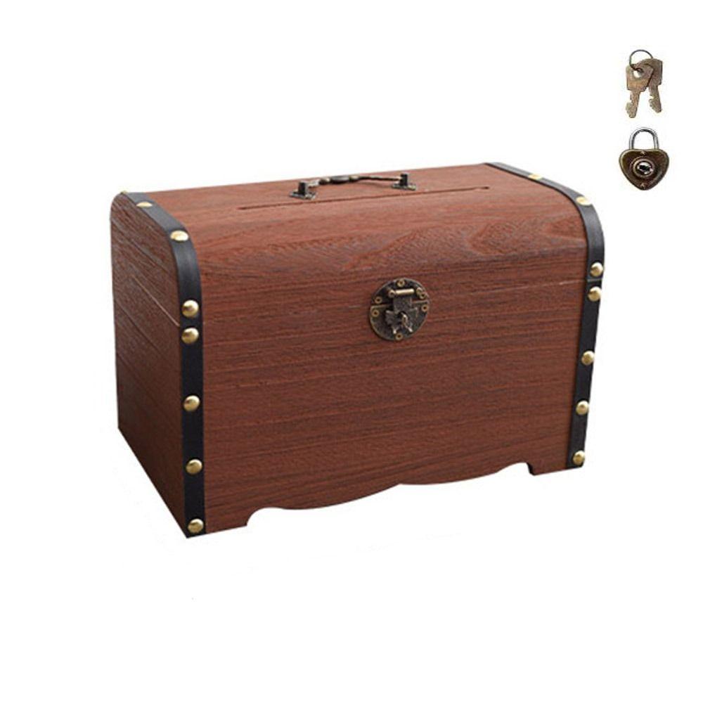 Decorative Jewelry Saving Pirate Organizer Handmade Money Lock Boxes  Children Gifts