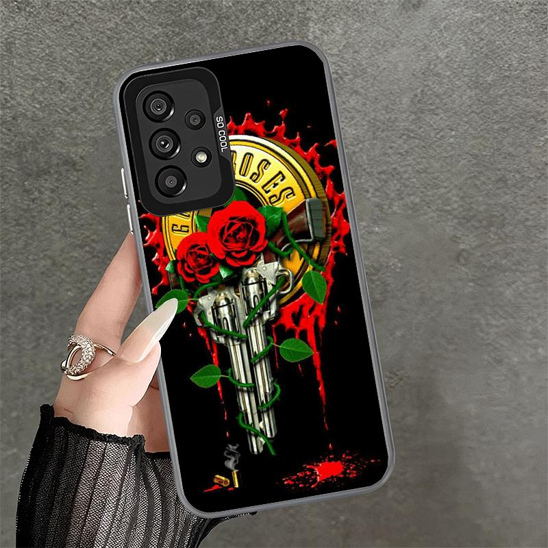 Band G-Guns N R-Roses Soft Phone Case for Samsung A17 A16 A15 A14 A13 A57 A56 A55 A54 A53 A37 A36 A35 A34 A33 A26 A25 A24 A23 A5