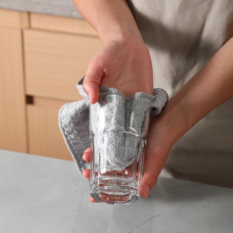 Waffle Weave Microfiber Dishcloth - Thick, Absorbent Kitchen and Bar Cleaning Towel