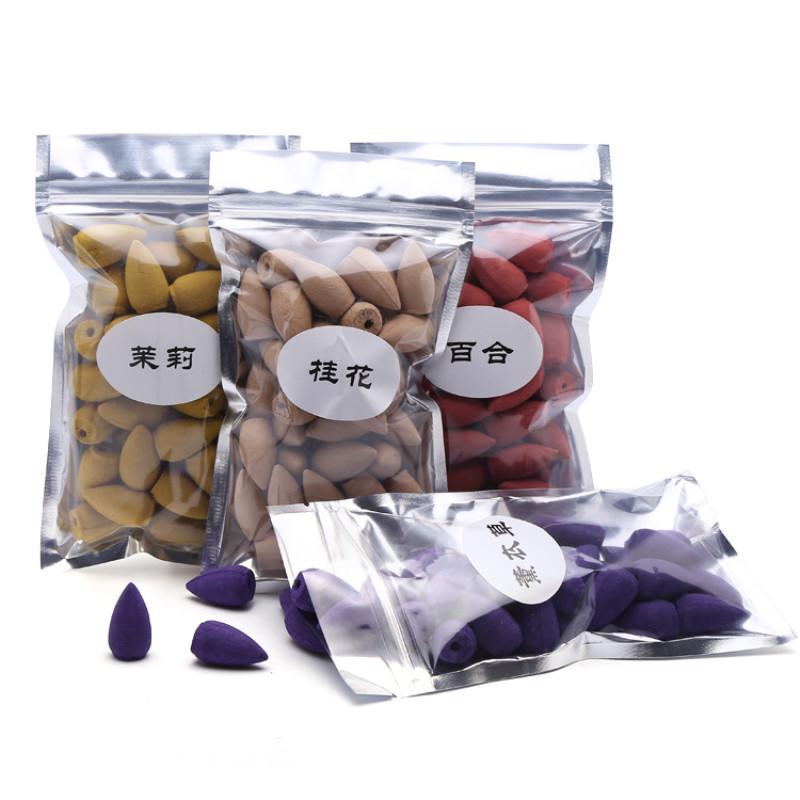 45 Stück/Beutel, natürlicher Turm-Räucherstäbchen, Sandelholz, luftreinigender Rückfluss-Räucherstäbchen, natürlicher Lufterfrischer