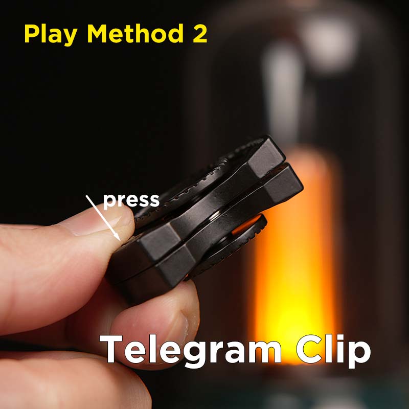 Focus Tool Edc Fidgeting 3-In-1 Fidgeting Plaything Magnetic Spinner Push Play Gadget Stress Ease For Anxiety Kids Adults
