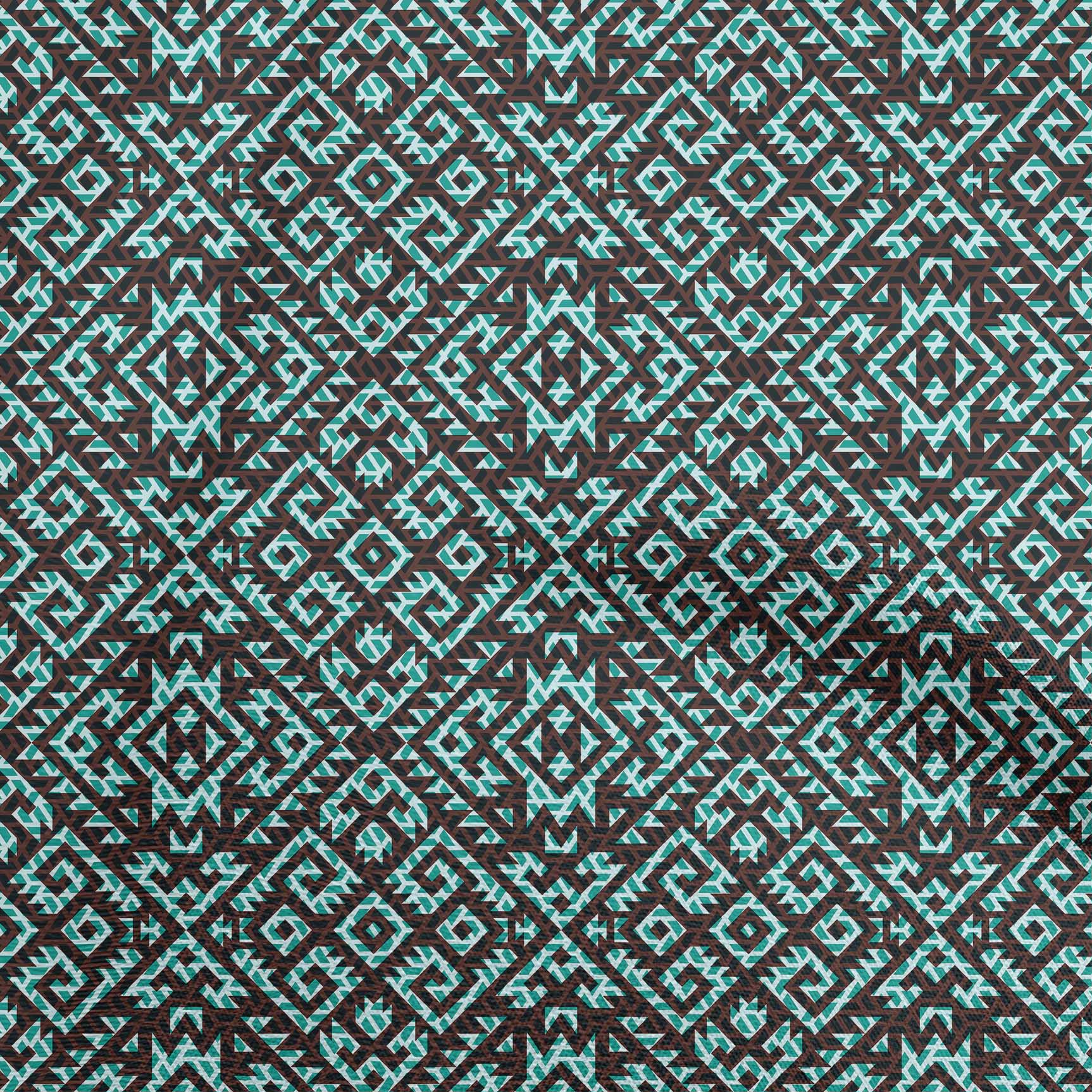 

oneOone Cotton Flex Dark Green Fabric African Aztech Sewing Fabric By The Yard Printed Diy Clothing Sewing Supplies 40 Inch 42 Inch Wide - Viscose Chiffon іржі коричневого кольору