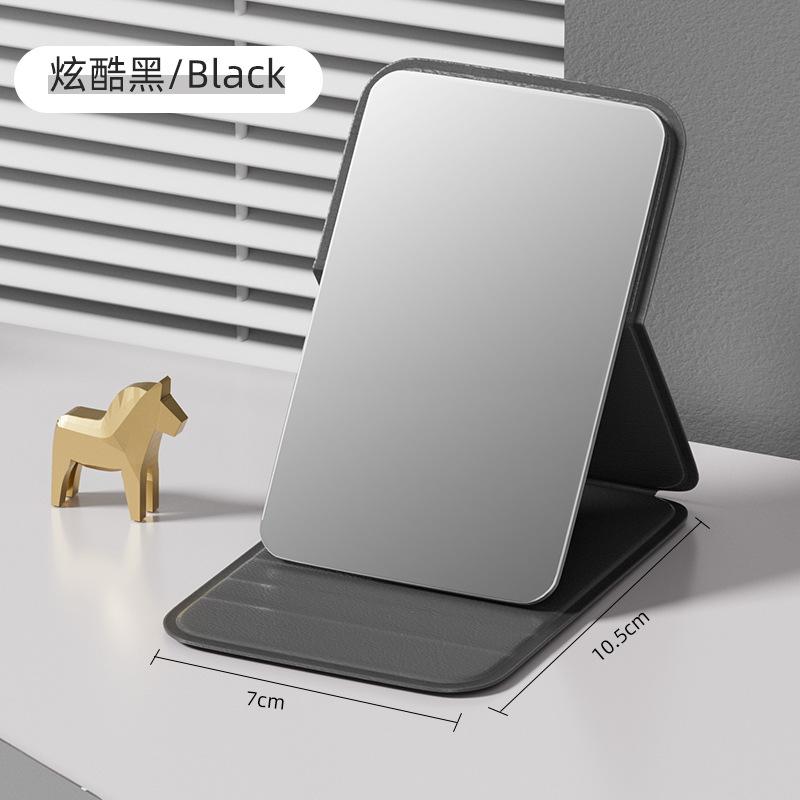 Small Mirror for Women To Carry Around, Simple Handheld, Dormitory Desktop, Standing Super Mini, Student Portable Folding Makeup