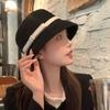 Princess Cloche Hat Handmade Woolen Hat Elegant Sun Hat Surprise Gift for Girlfriend for Vacations French Style