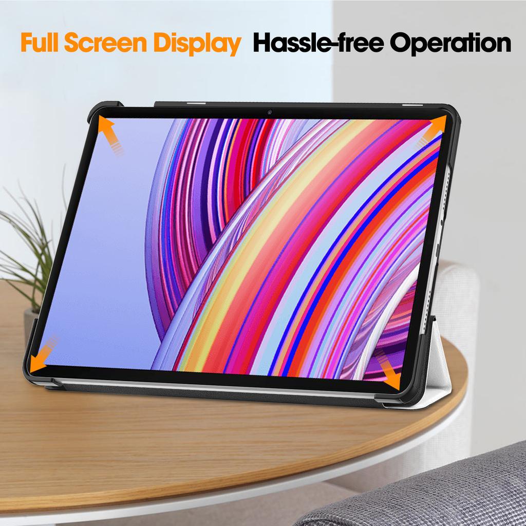 Tablet Case for Xiaomi Redmi Pad Pro/Pad Pro 5G/Xiaomi Poco Pad 4G Auto Wake/Sleep Trifold Stand Pattern Printed Leather Cover