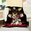1pc Gremlins,Mogwai,PokemonTheme Digital Printed Flannel Blanket, Super Soft Plush Fleece Bed Cover, Multi-Function Four Seasons Hypoallerge