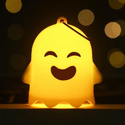 6 ks Halloweenská mini svítící figurka ducha pryskyřice miniaturní stolní světla ducha pro halloweenské párty výslužky dekorace domova zahrady