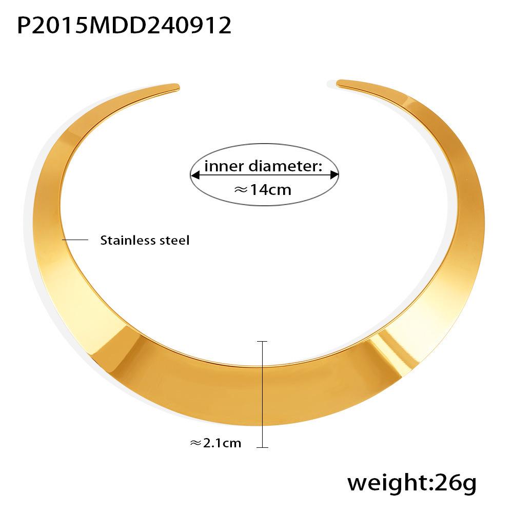

Европейский и американский панк-стиль чокер из нержавеющей стали: Трендовое, смелое открытое колье для женщин