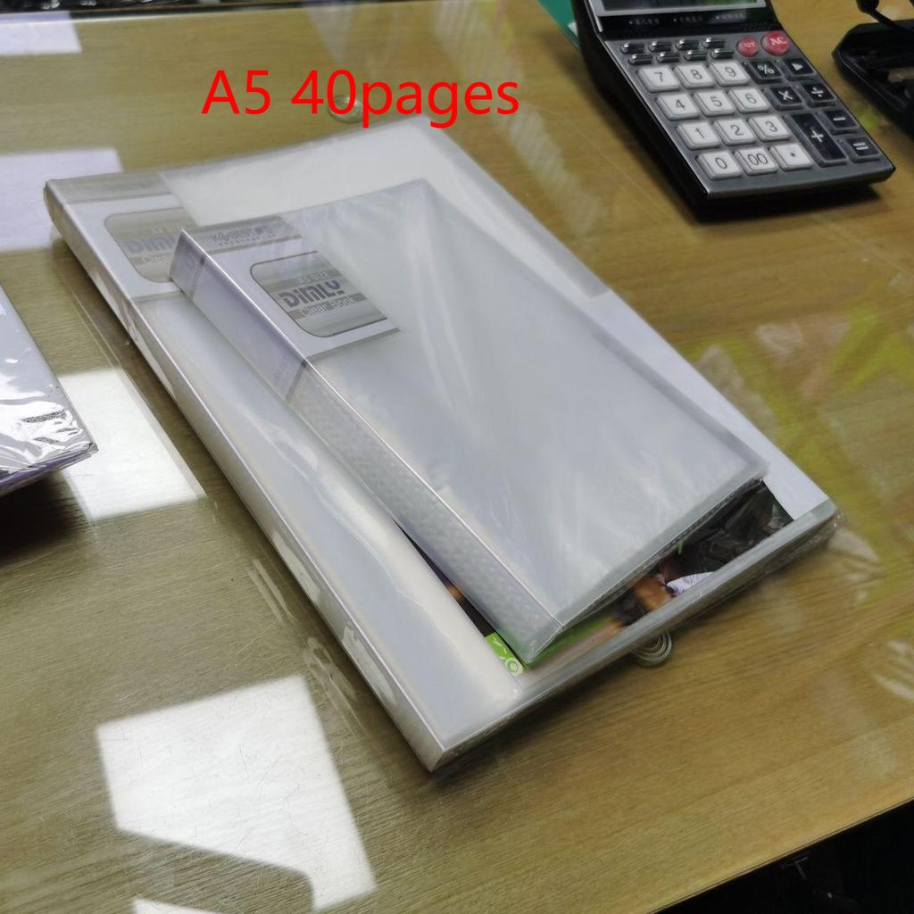 A5 Multilayer File Folder Insert Data Book 40-100 Pages Transparent Loose-leaf Students Paper Storage Office Management Supply