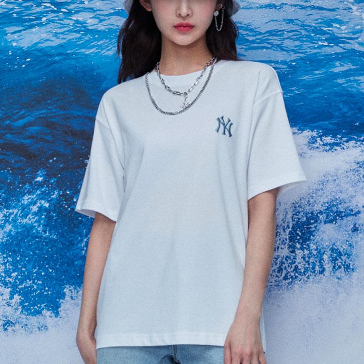 New MLB New York Yankees T Shirts Unisex White 31TSHC131-50W