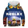 Moletom 3D com Estampa de Desenho Animado Novo 2025 MINISO Roblox para Meninos e Meninas, Moletom de Manga Comprida, Moletom Casual para Primavera e Outono, 4-14 Anos