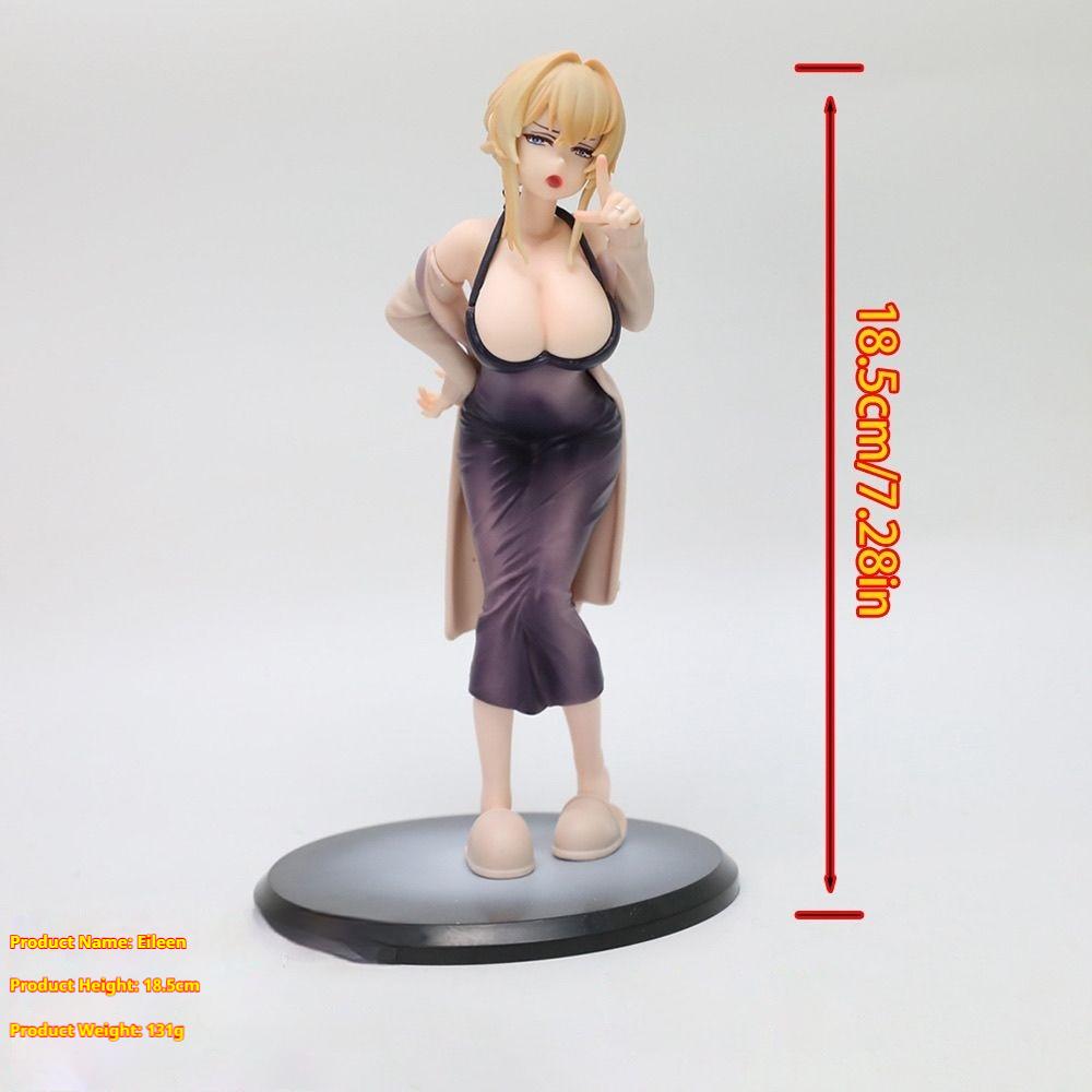 Eileen Home Wear Beautiful Anime Figure PVC Statue 18.5cm Collectible Desktop Decoration Gift for Anime Fans 18.5cm