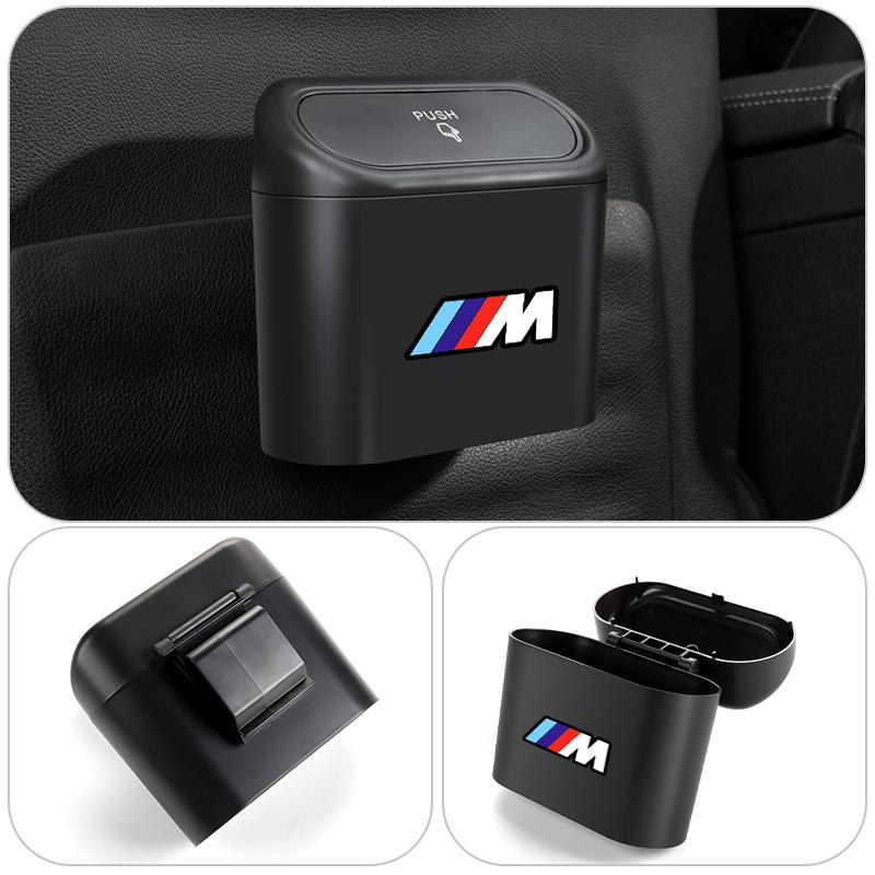 For BMW M E30 E34 E36 E39 E46 E52 E53 E60 E61 E62 E70 E71 E83 E84 E87 E90 E91 Valve Car Mounted Garbage Bin With Lid Hanging SU5