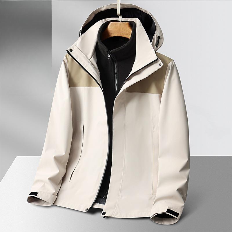 Jacket Three-in-one Polar Fleece Lining Couple Style Outdoor Hooded Jacket