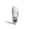 Adidas Neo Grand Court Casual Durable Low-Top Skate Shoes Men Sneakers White Red Blue GY3625