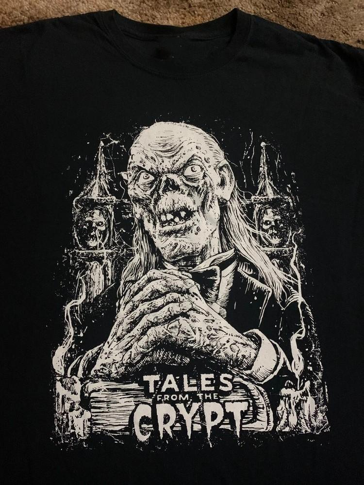 Tales from the Crypt Shirt Cryptkeeper Screenprinted Black Tee Horror FN1415 Unisex T-Shirt M