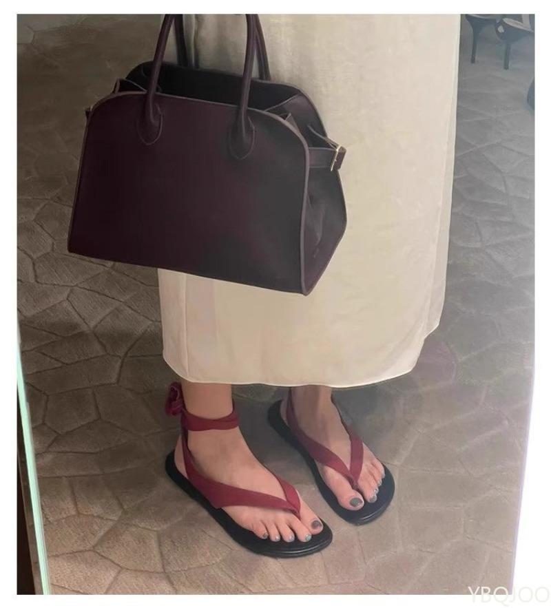 Women's Personalized Casual Clip Toe Slippers Summer Versatile Flat Bottom Daily Casual Comfortable Sandals for Wearing Outside