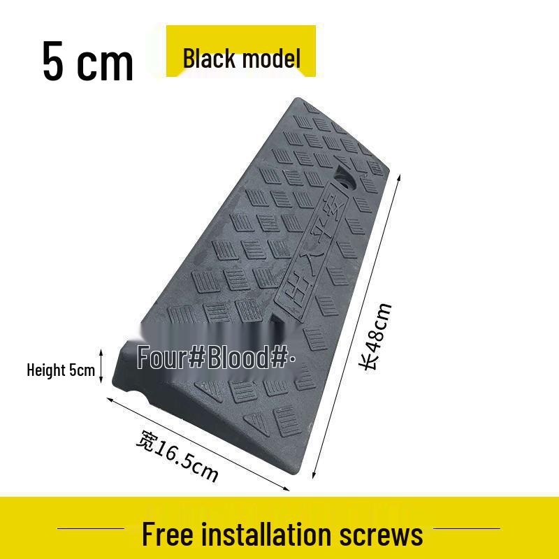 Plastic Triangle Curb Slope Mat: Step, Ramp, Roadside, Car Climbing, and Speed Bump Mat