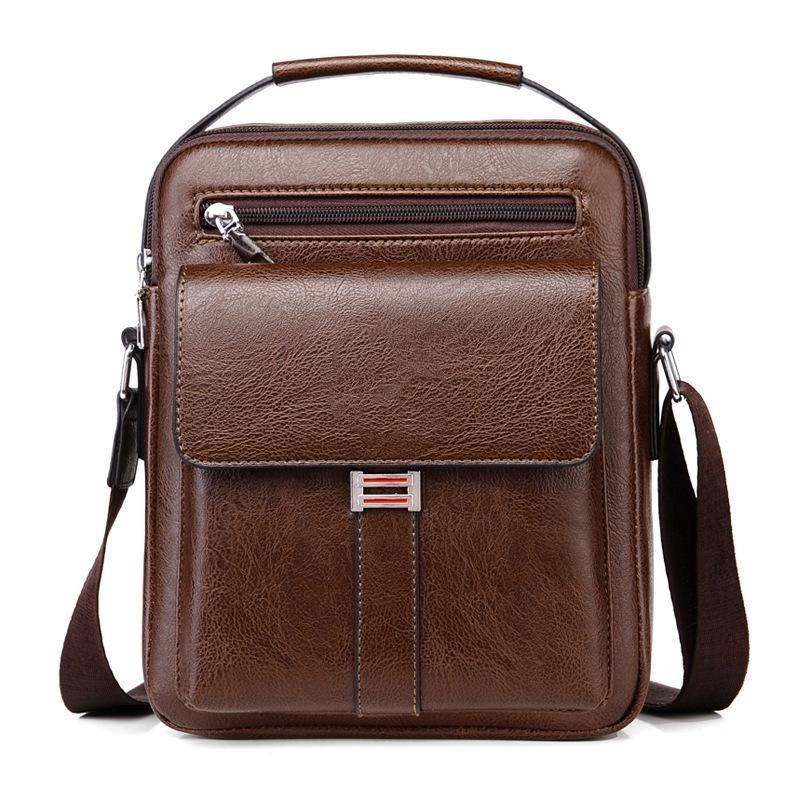 Men's Business Bag One Shoulder Messenger Bag Large Capacity Backpack Men's Messenger Bag Commuter Men's Messenger Shoulder Bag