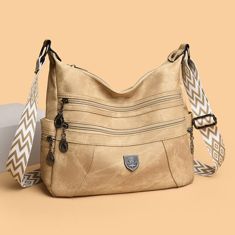 Neue modische Mehrfachfach einfache und vielseitige lässige Umhänge-Messenger-Tasche mit großem Fassungsvermögen