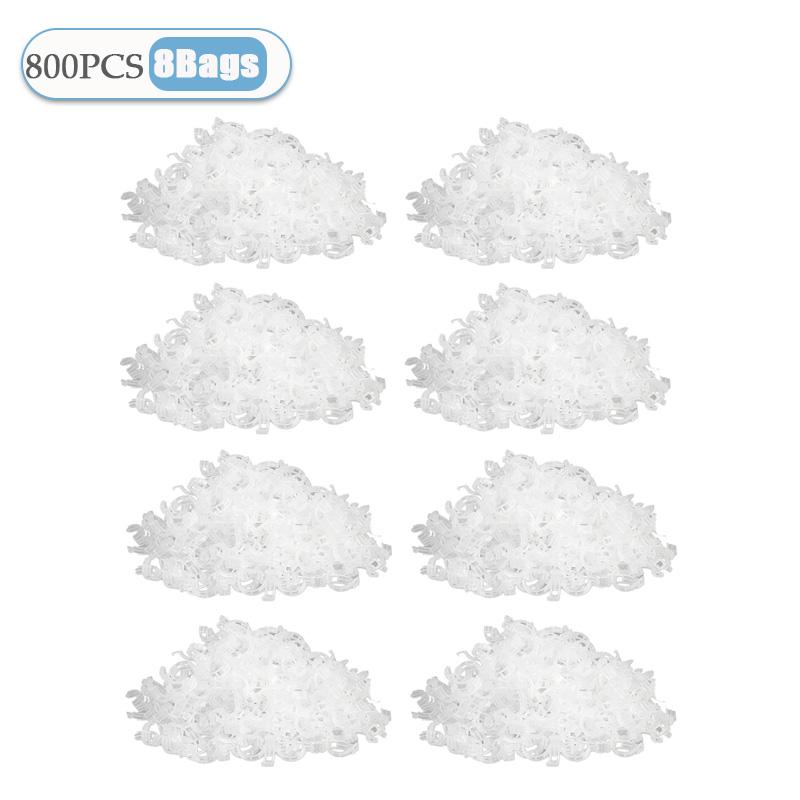 100-800PCS Plastic Plant Clips Support Connects Reusable Protection Grafting Fixing Tool Gardening Supplies for Vegetable Tomato