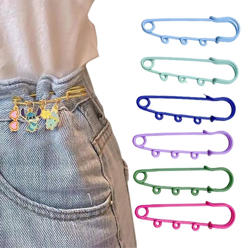12pcs/Bag Elegant Brooch Pins for Women Colorful Safety Pins Stylish Hijab Scarf Breastpins Clothing Decorations