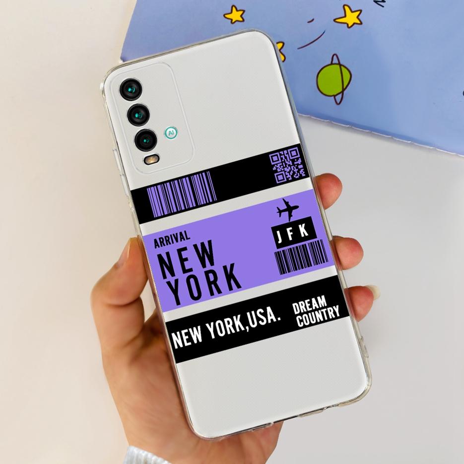 For Xiaomi Redmi 9T Case Cute Fashion Painted Cover Clear Silicone Soft Slim Phone Case For Xiaomi Redmi 9T Redmi9T Fundas Coque