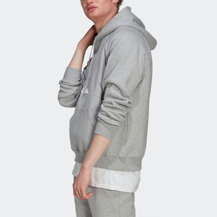 Adidas Sweatshirts Men's Gray Hooded Moderate Regular HN1950